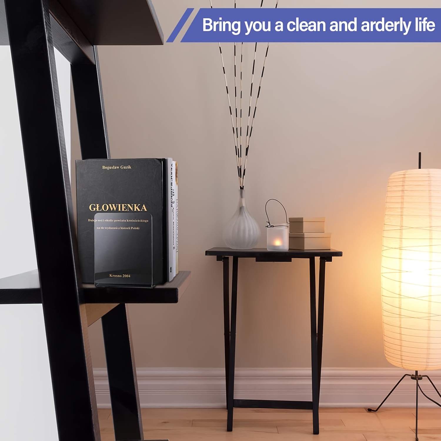 Clear Acrylic Book Stand Holder - 8 fermagli per libri in acrilico
