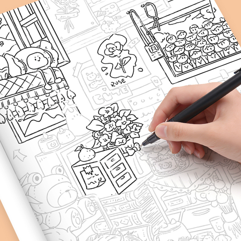 Libro da colorare con disegni  - Adult Coloring Book Stress Relief recensione e prezzo