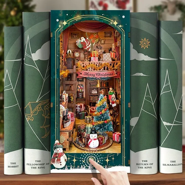 Kit Miniatura Fai-da-Te in Leg - Diy Wooden Book Nook Kit Shelf Insert recensione e prezzo