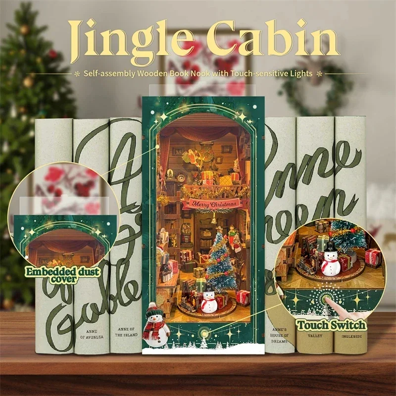 Kit Miniatura Fai-da-Te in Leg - Diy Wooden Book Nook Kit Shelf Insert recensione e prezzo
