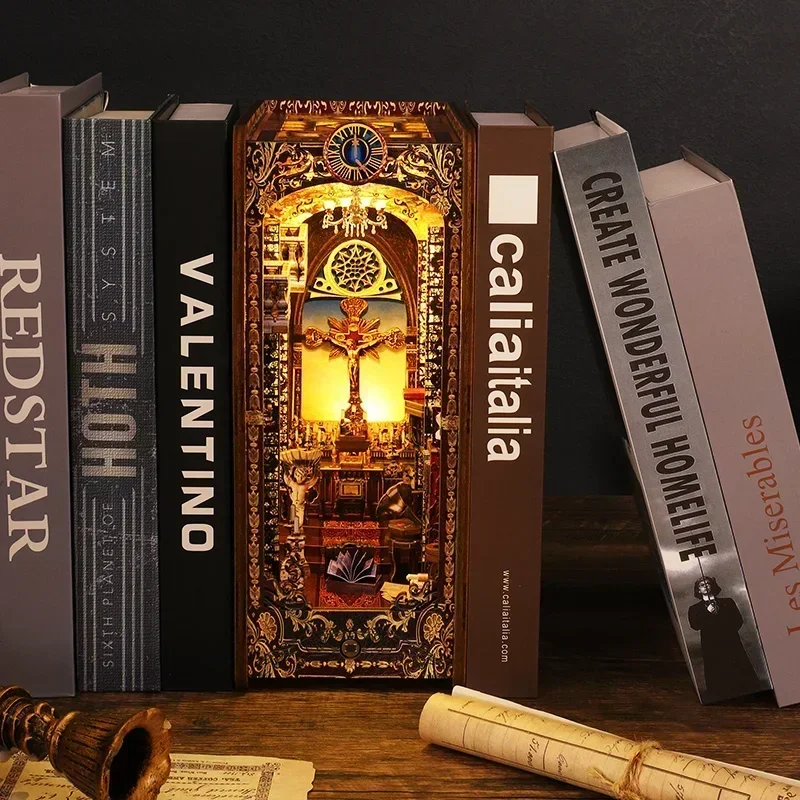 Kit Fai-da-Te per Inserti in L - Diy Wooden Book Nook Kit Shelf Insert recensione e prezzo