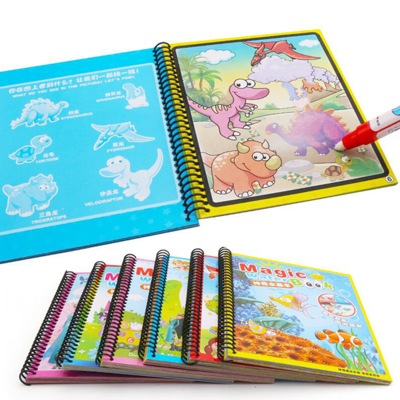 Pittura riutilizzabile Libro d - Reusable Water Magic Coloring Book recensione e prezzo